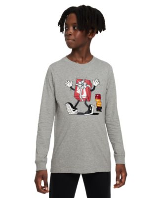 Nike - Big Kids Sportswear Printed Long-Sleeve T-Shirt