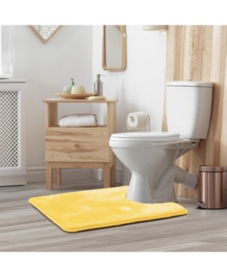 Non-Slip, Ultra Soft Plush, Memory Foam Bath Rug - Contour 24"x20"