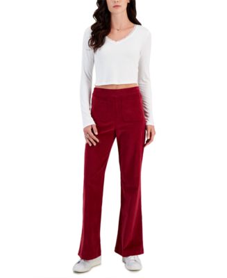 Self Esteem Juniors' Stretch Corduroy Flare-Leg Pants - ShopStyle