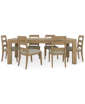 Davie Rectangular 7pc Dining Set (Table & 6 Ladder Side Chairs)