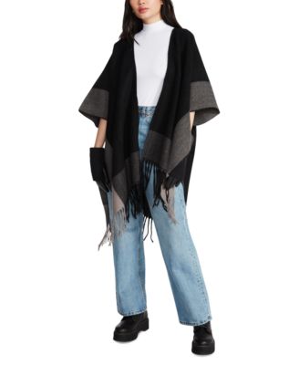 Steve Madden Women's Colorblocked Cape Sweater Macy's - Main Image
