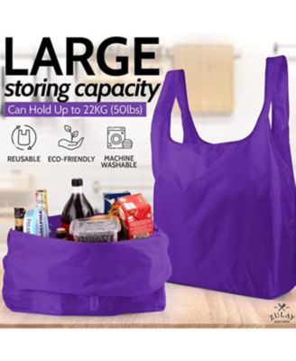 5 Pack 50 Pound Reusable Grocery Bags - Reusable Bags With Handles