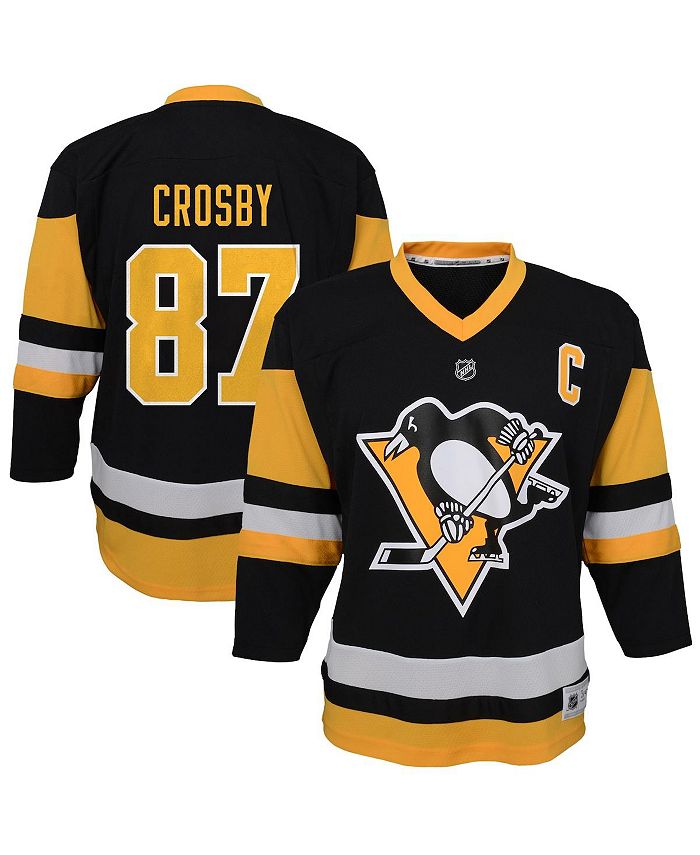 Reebok Pittsburgh Penguins Sidney Crosby NHL Men's Jersey T-shirt Medium  Gold