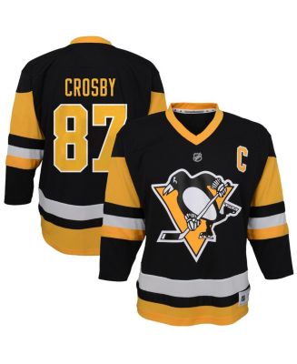 Sidney Crosby Reebok NHL Pittsburgh Penguins Hockey Black Name & Number  T-Shirt
