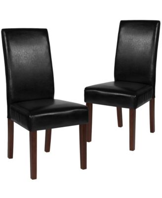 Two Mid-Century Parson'S Chairs And Finished Hardwood Frame For Kitchen, Dining Room & More