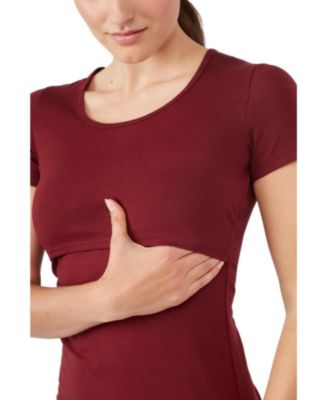 Maternity Nia Short Sleeves Round Neck Nursing Top