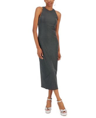 Kit & Sky - Juniors' Metallic Bodycon Slip Dress