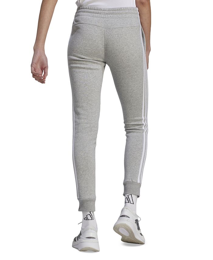 adidas Women's 3Stripe Cotton Fleece Sweatpant Jogger Macy's