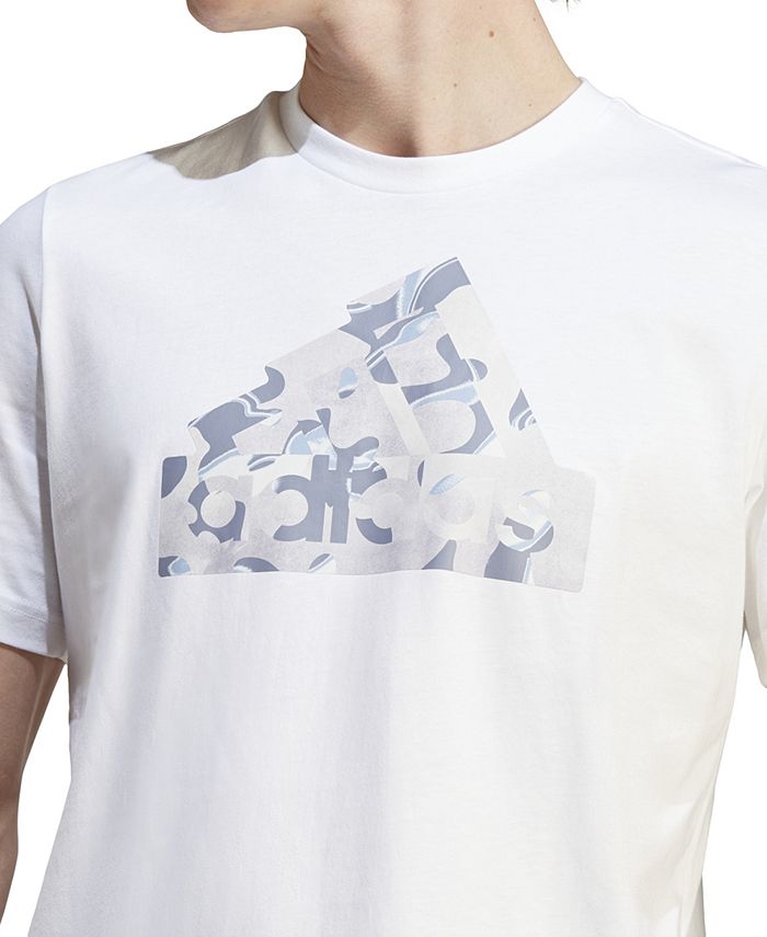 adidas Men's Future Icons Regular-Fit Camo Logo Graphic T-Shirt ...