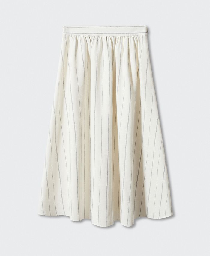 MANGO Women's Pinstripe Skirt - Macy's