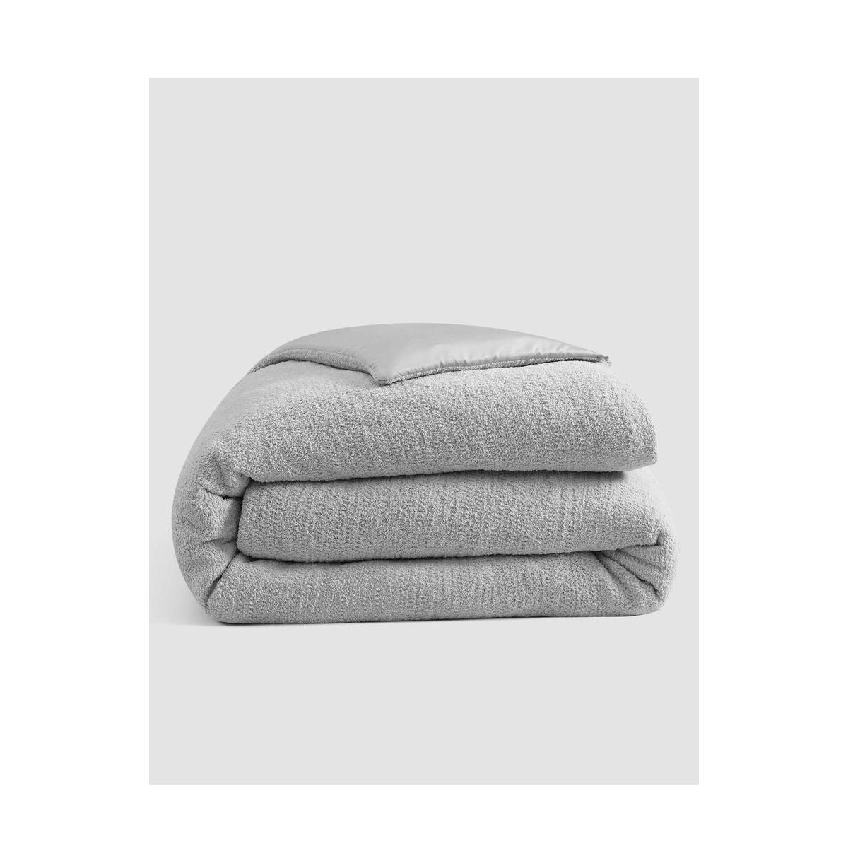 Sunday Citizen Snug Viscose From Bamboo Duvet Cover, Full/queen In Cloud Gray