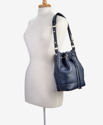 Cassie Leather Bucket Bag