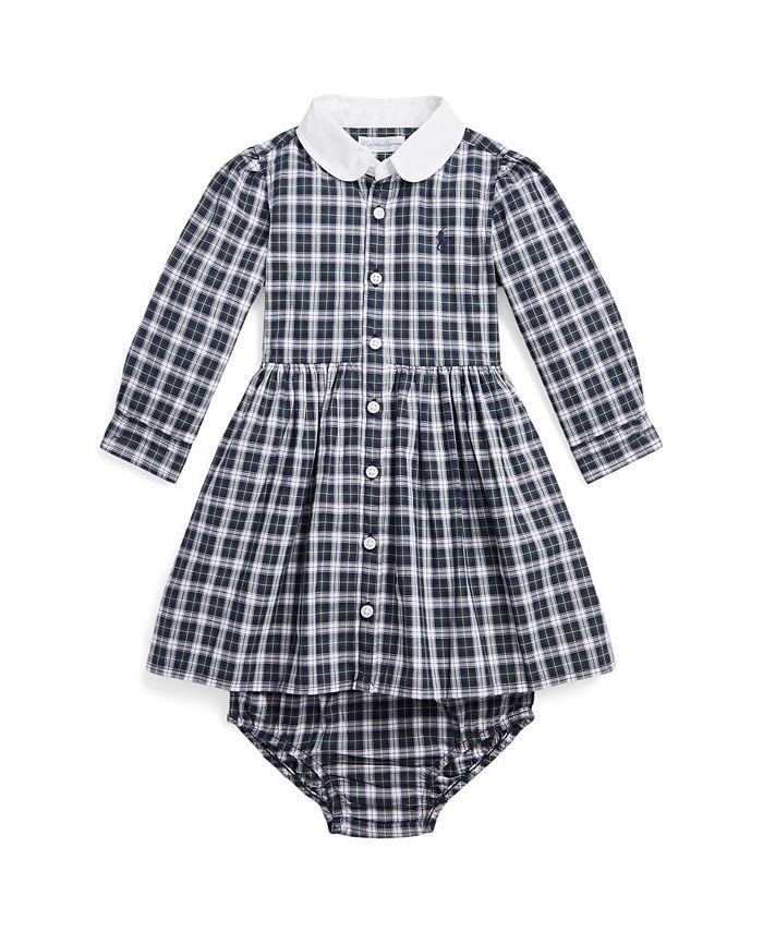 Polo Ralph Lauren Baby Girls Plaid Cotton Shirt Dress Macy's