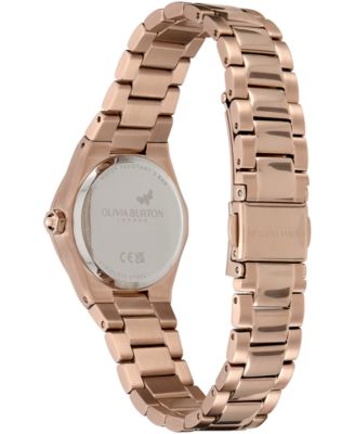 Women's Sports Luxe Hexa Mini Carnation Gold-Tone Stainless Steel Bracelet Watch 28mm