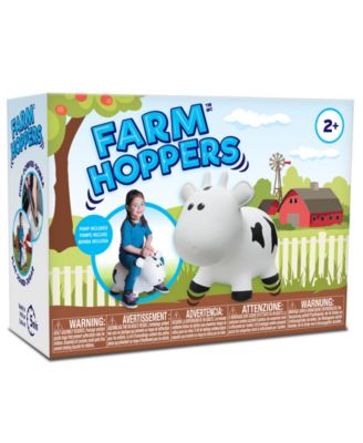 Farm Hoppers Cow Ride-On Toddler Inflatable Bounce Toy