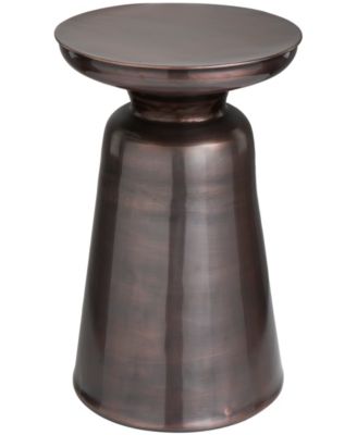 Rosemary Lane Metal Bell Shaped Base Accent Table Collection In Black