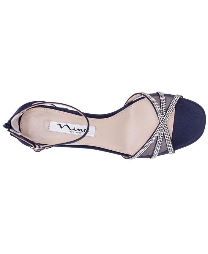 Nina gerri evening sandals navy store
