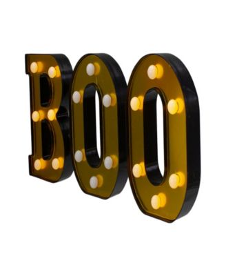 6.5" LED Lighted "BOO" Halloween Marquee Sign