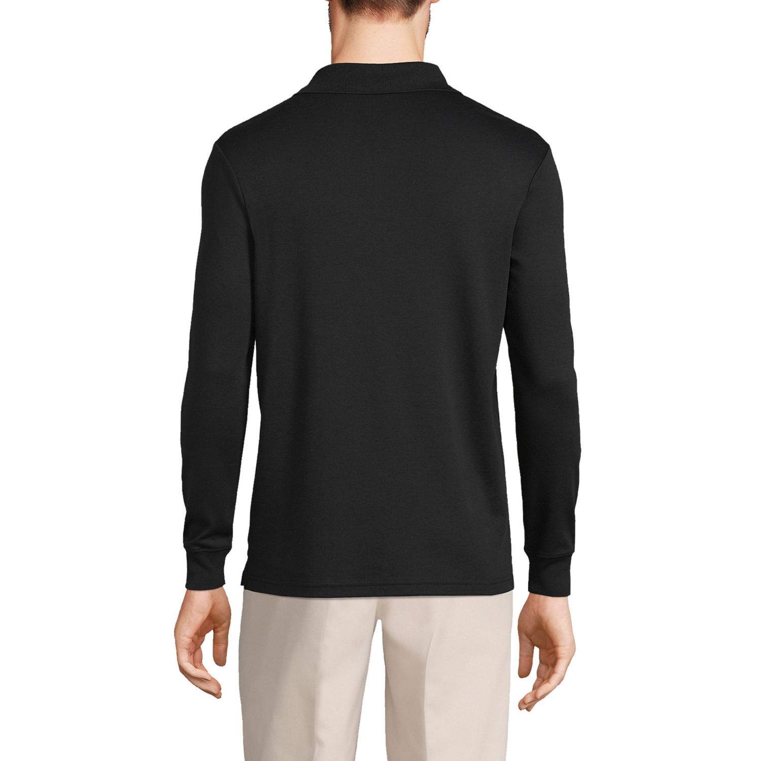 Men's Long Sleeve Cotton Supima Polo Shirt
