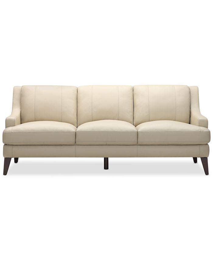 Furniture Collyn 83" Modern Leather Sofa, Created for Macy's Macy's