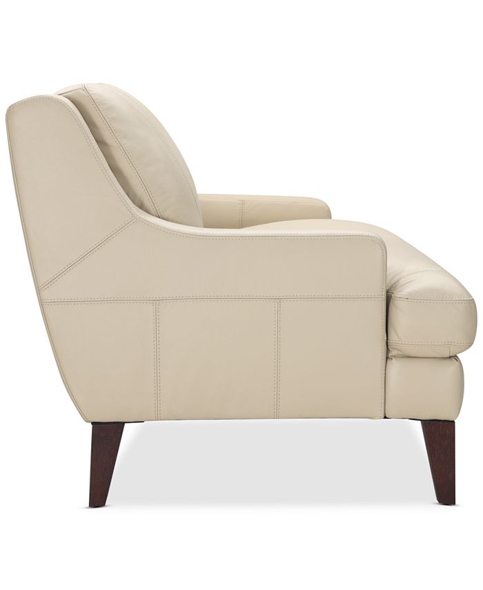 Furniture Collyn 59" Modern Leather Loveseat, Created for Macy's Macy's