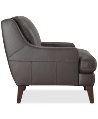CLOSEOUT! Collyn 34" Modern Leather Chair, Created for Macy's