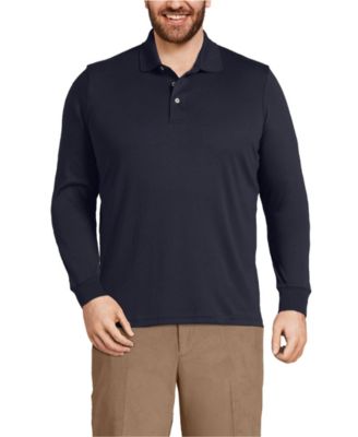 Big & Tall Long Sleeve Super Soft Supima Polo Shirt