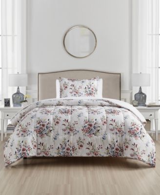 Macys Sunham Bedding Colesville 3-Pc. Full/Queen Comforter Set Blush New