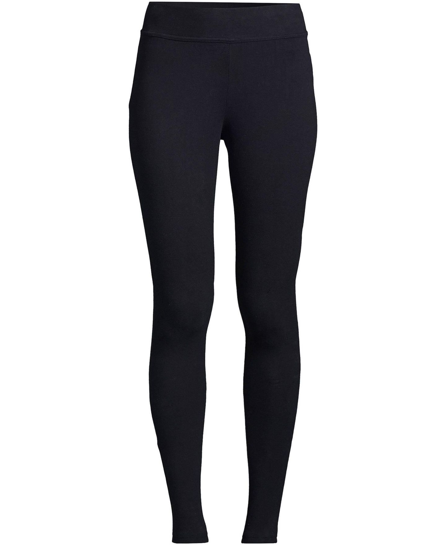 Женские леггинсы Lands' End Starfish Mid Rise Knit, цвет: Чёрный — фото 3