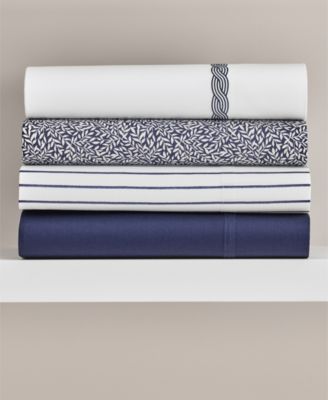 Lauren Ralph Lauren Spencer Cable Embroidery 4-Pc. Sheet Set, California King 