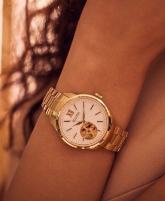 Women's Automatic Classic Sutton Gold-Tone Stainless Steel Bracelet Watch 35mm