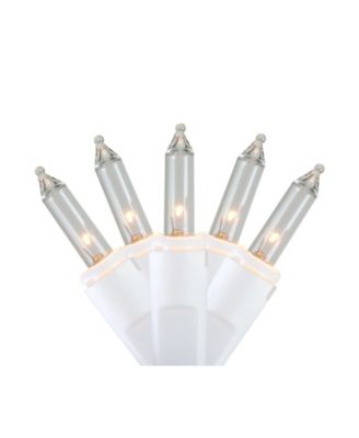 300 Count Clear Mini Icicle Christmas Lights 18' Wire