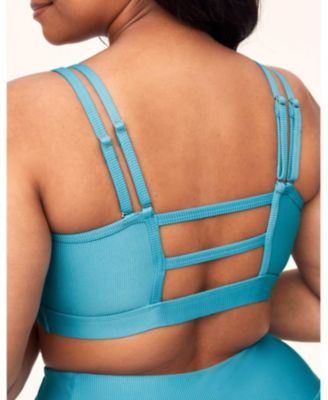 Plus Size Remy Rib Bra Ribbed Sports Bra