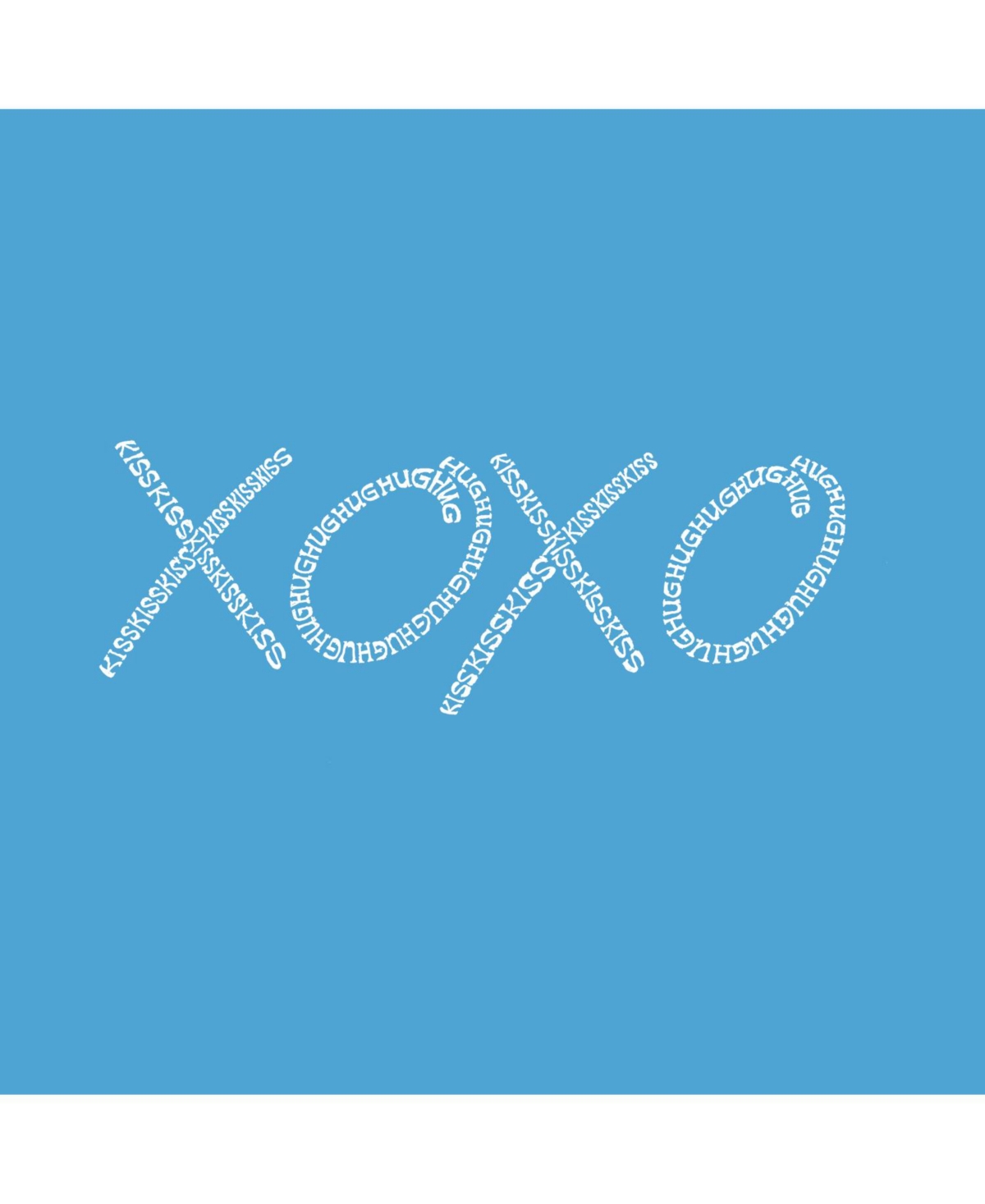 La Pop Art Girl's Word Art T-Shirt - Xoxo