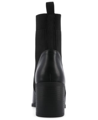 Women's Harlowe Chelsea Knit Block Heel Booties