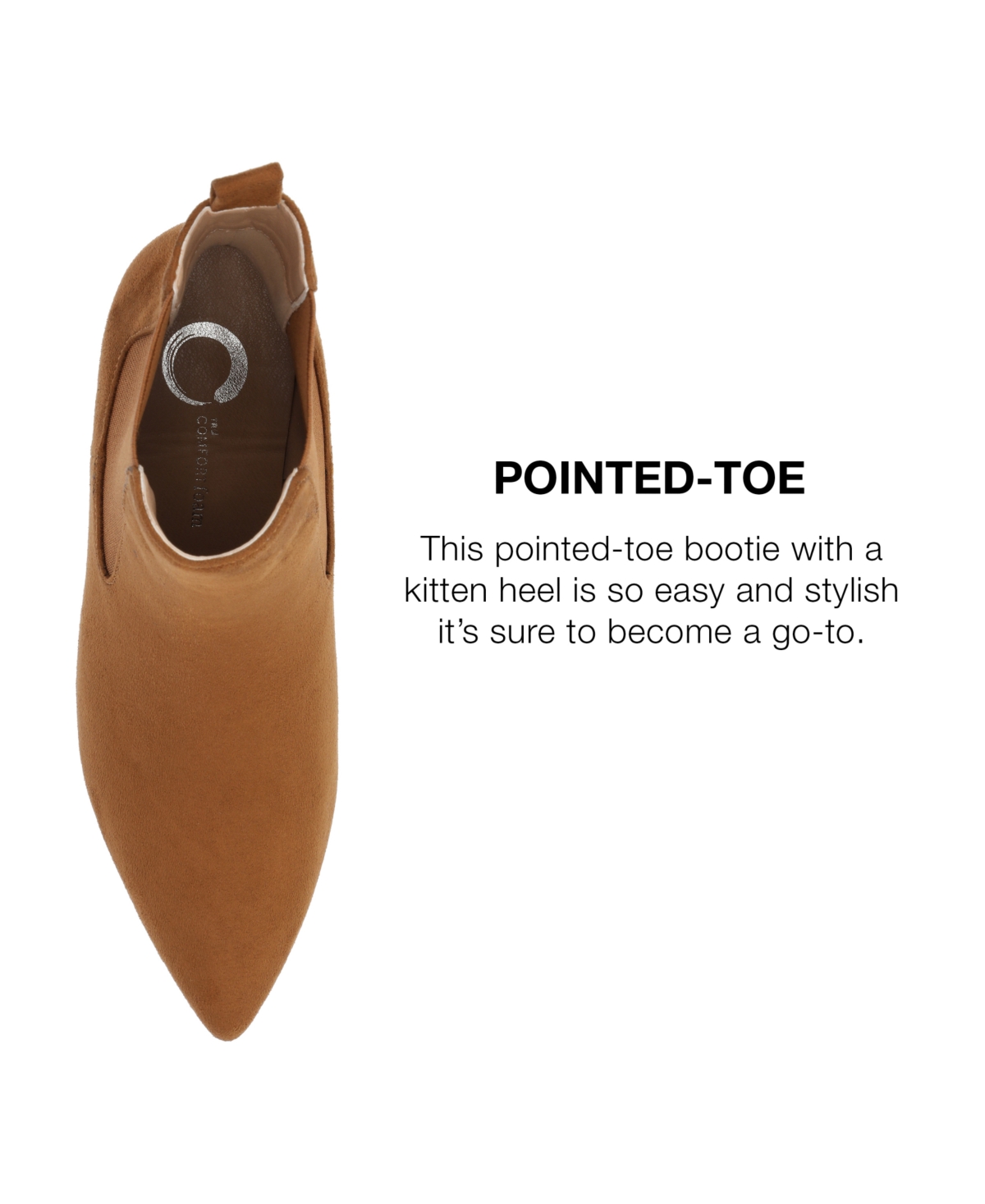 Journee Collection Women's Tenlee Pointed Toe Kitten Heel Dress Booties