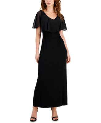 Connected - Petite Capelet Maxi Dress
