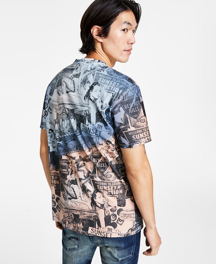 GUESS Men's Sunset Trip Graphic T-Shirt - Macy's