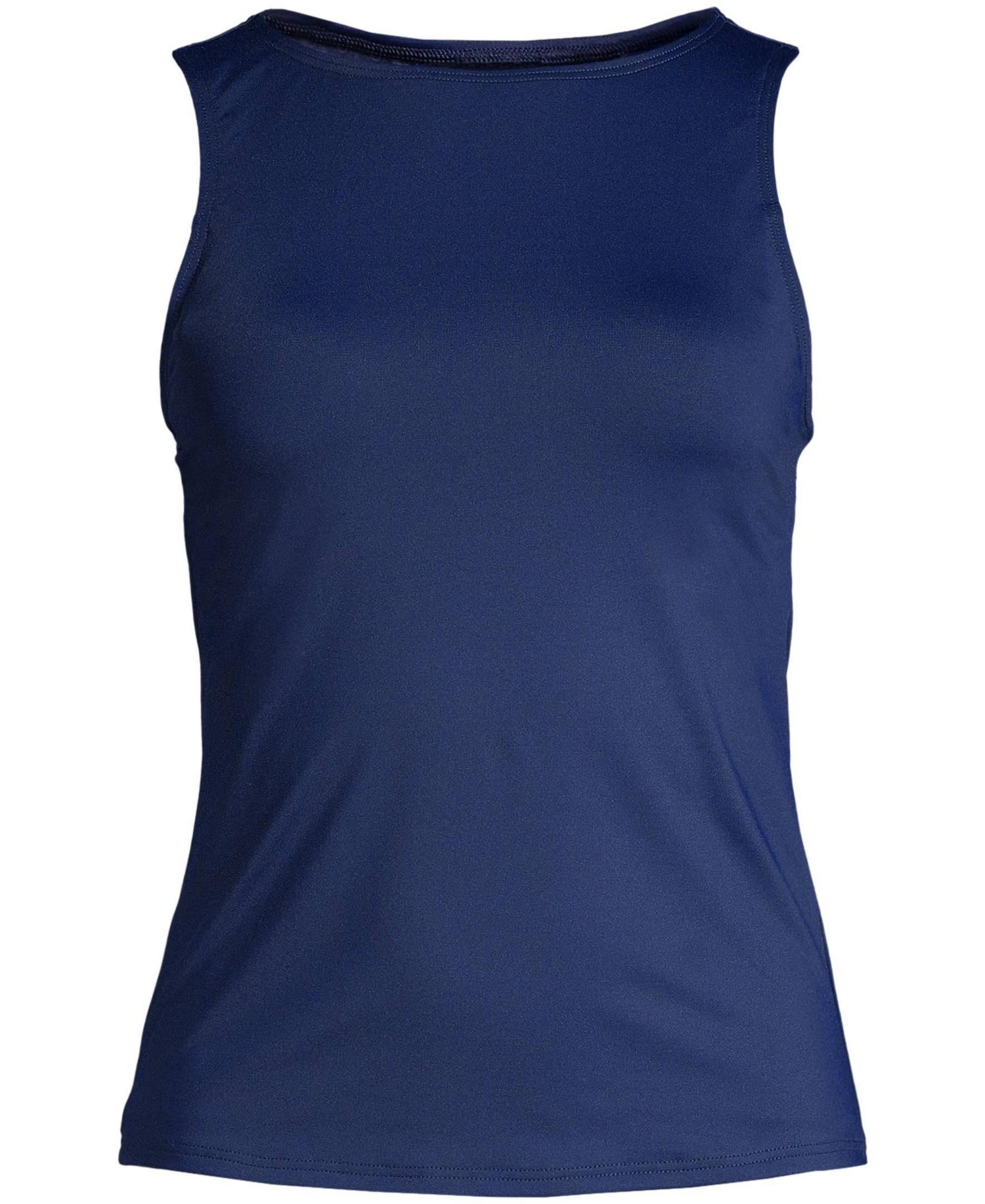 Petite High Neck UPF 50 Sun Protection Modest Tankini Swimsuit Top