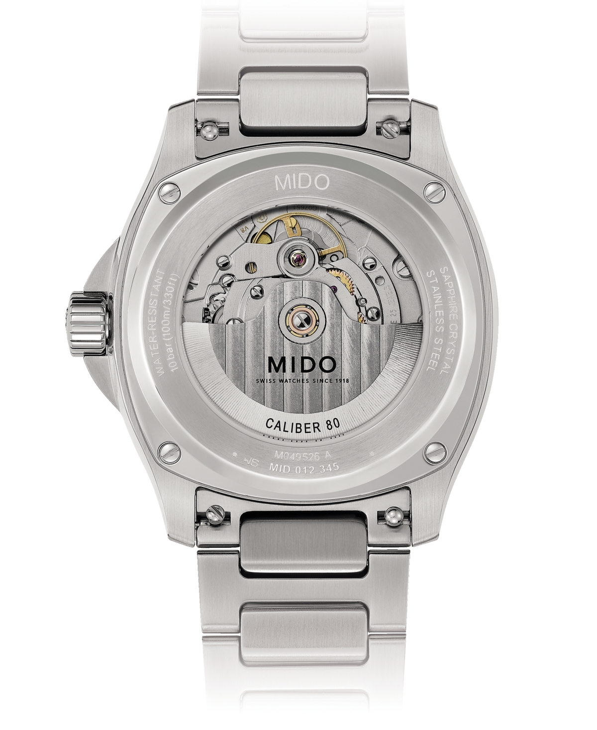 Mido Men's Swiss Automatic Multifort Stainless Steel Bracelet Watch 41mm In Blue