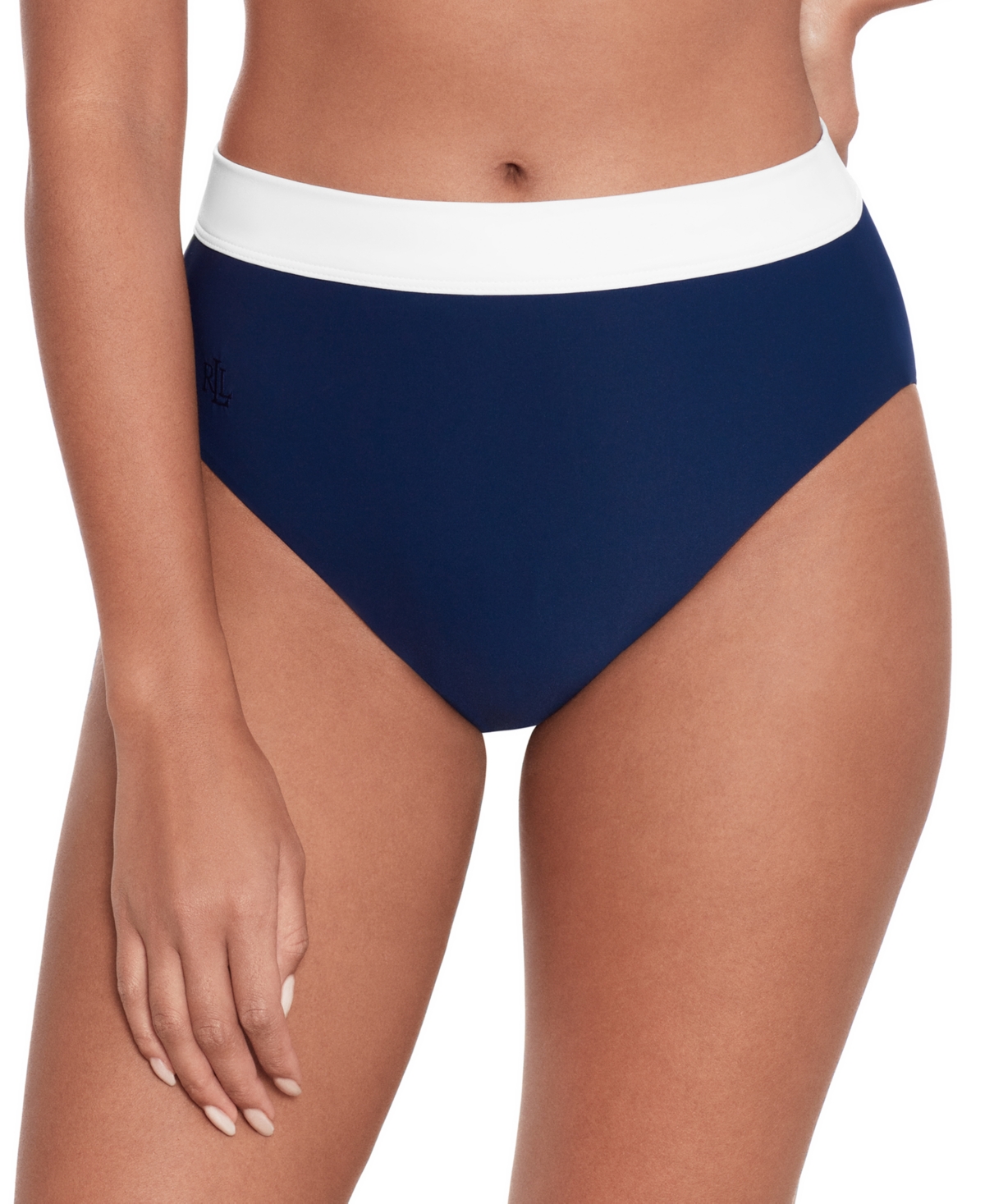RALPH LAUREN WOMEN'S BANDED HIGH-WAIST BIKINI BOTTOMS 