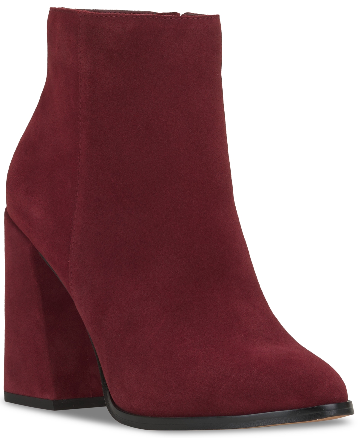 Jessica Simpson Women's Burdete Pointed-toe Dress Booties In Malbec Leather
