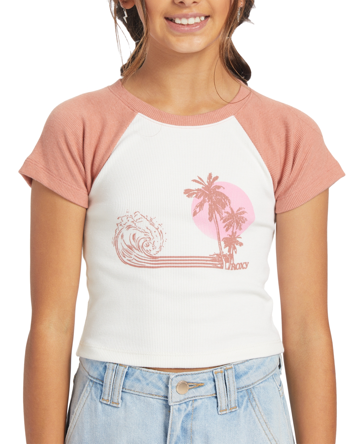 Roxy Big Girls Beach Short-sleeved T-shirt In Cedar Wood