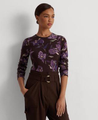 Lauren Ralph Lauren - Petite Floral Long-Sleeve Tee