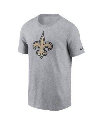 Men's Gray New Orleans Saints Logo Essential T-shirt