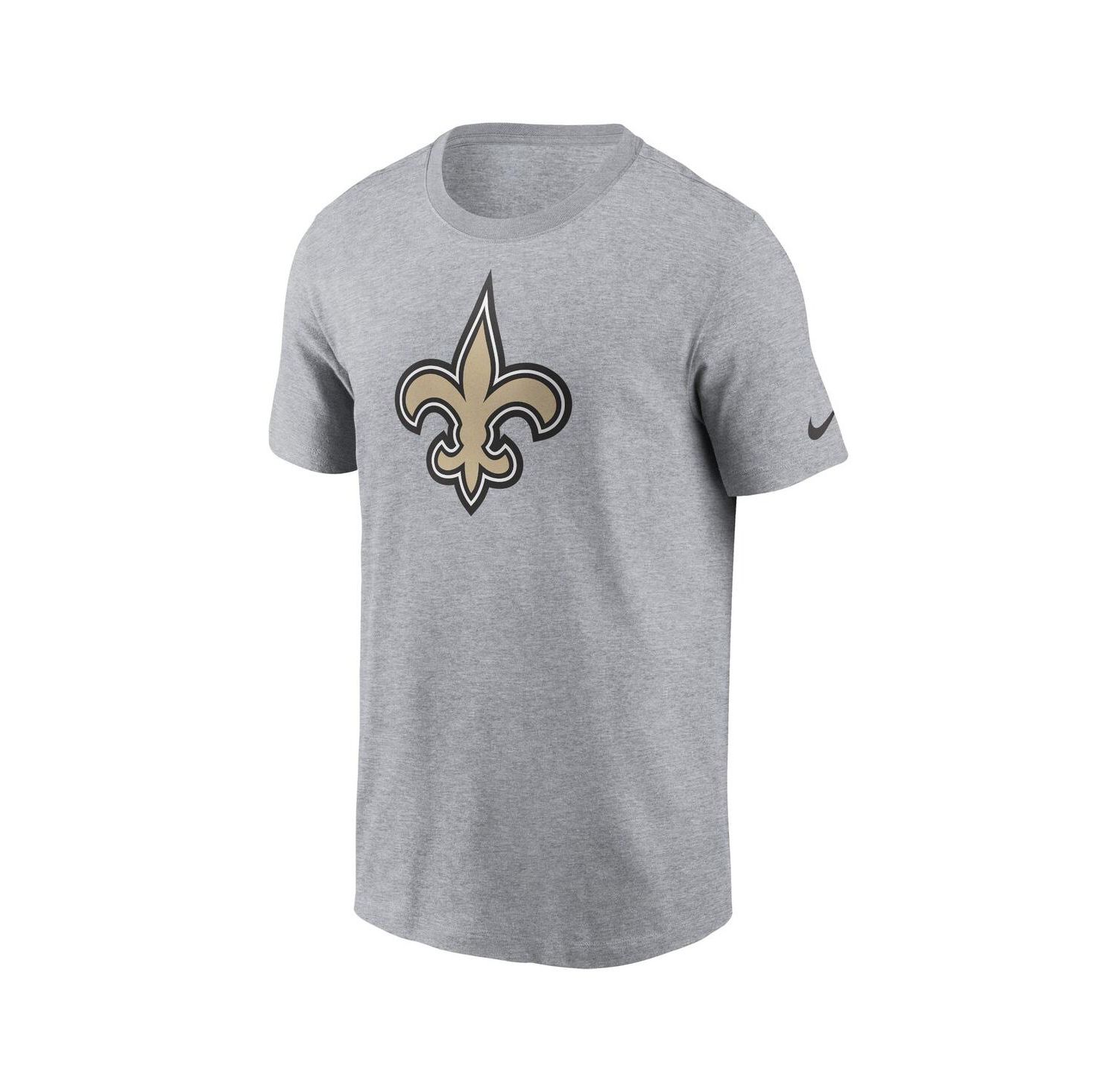 Men's Gray New Orleans Saints Logo Essential T-shirt
