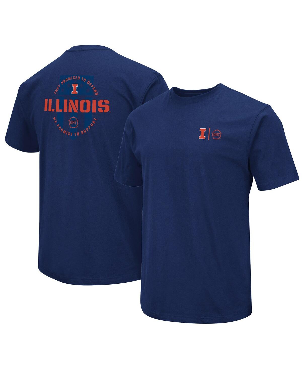 Colosseum Men's  Navy Illinois Fighting Illini Oht Military-inspired Appreciation T-shirt