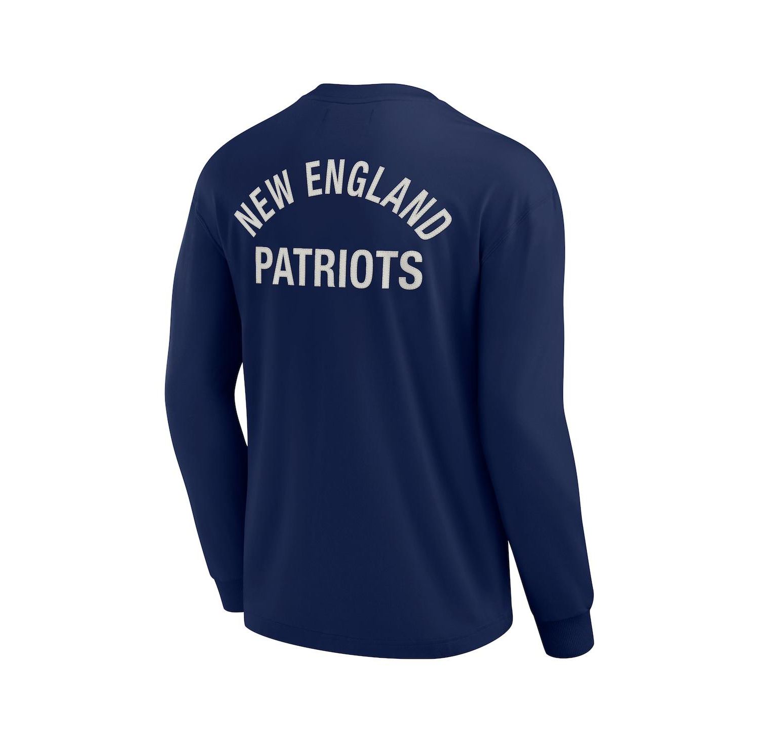 Men's and Women's Navy New England Patriots Super Soft Long Sleeve T-shirt