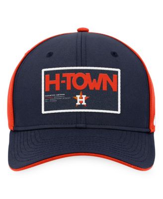 Men's Navy, Orange Houston Astros Classic99 Colorblock Performance Snapback Hat