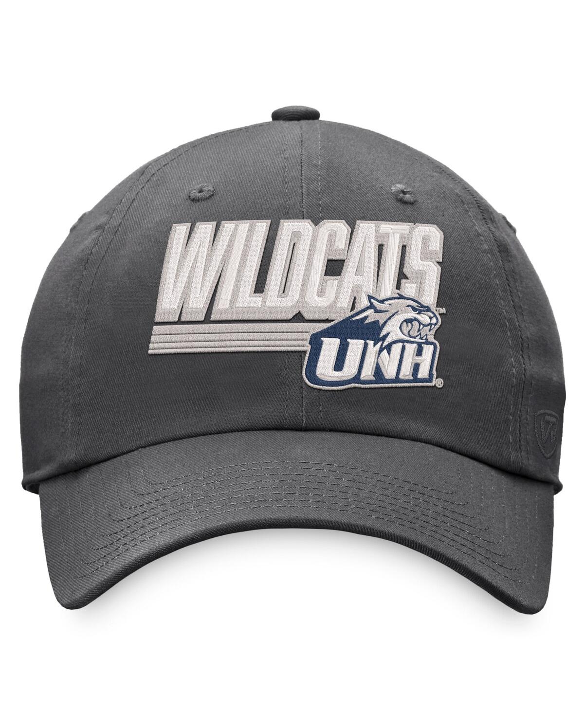 Shop Top Of The World Men's  Charcoal New Hampshire Wildcats Slice Adjustable Hat